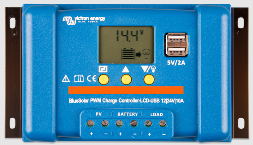 Контролер заряду Victron Energy BlueSolar PWM-LCD&USB 12/24V-10A (10А, 12/24 В)